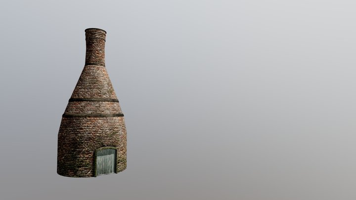 Pottery Kiln - Aged 3D Model