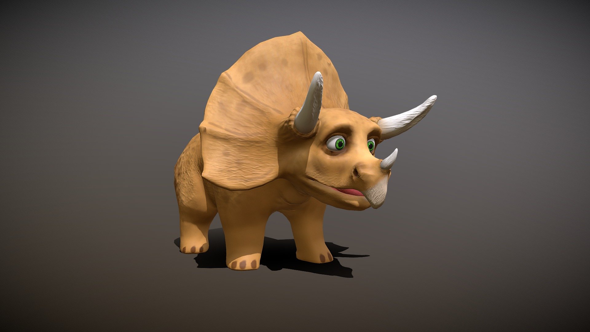 cartoon triceratops - Buy Royalty Free 3D model by 3DAnvil [357e7fa ...