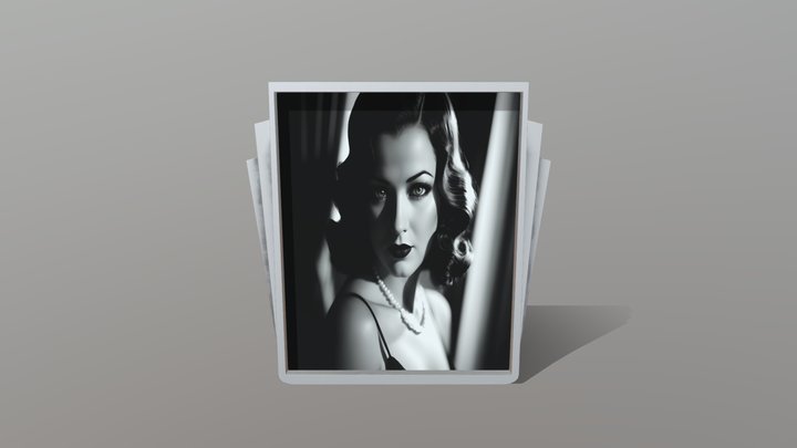 Art Deco Inspired Picture or Poster Frame 3D Model