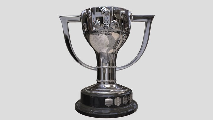 La Liga Spanish trophy football award 3D Model