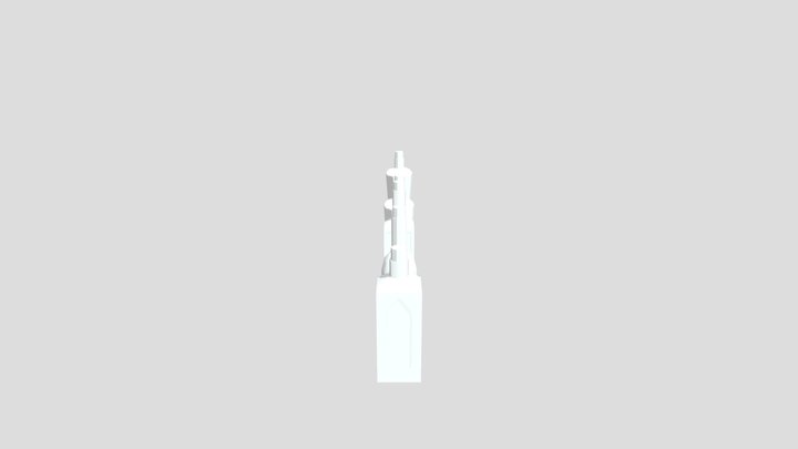 Bar Bottle Showcase 3D Model