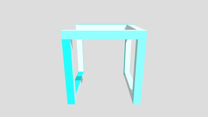 Colored Cube 3 3D Model