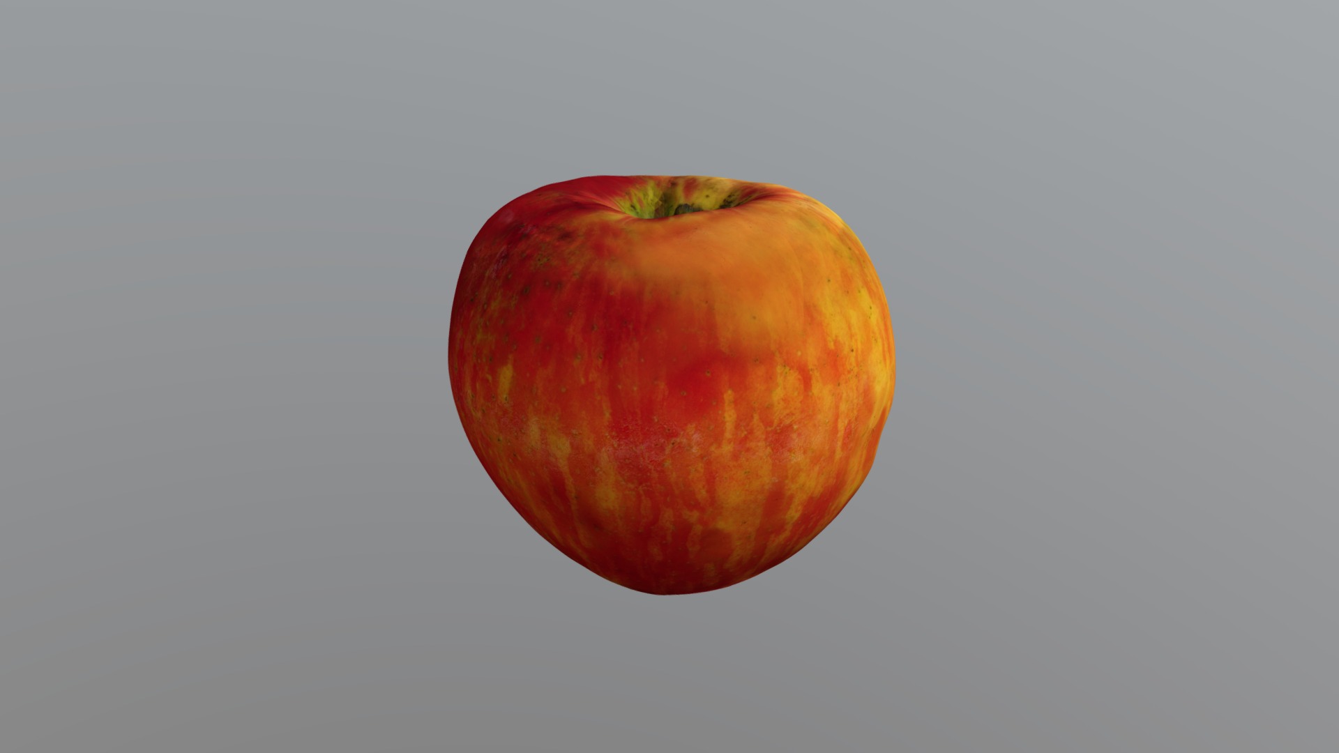 3D model Honeycrisp Apple - This is a 3D model of the Honeycrisp Apple. The 3D model is about a red apple with a green stem.