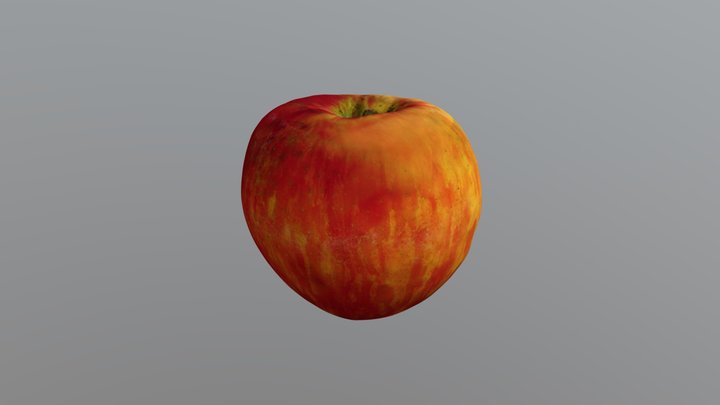 Honeycrisp Apple 3D Model