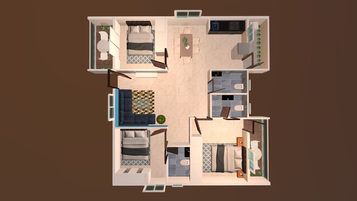 07_SA_1370 Sft 3D Model