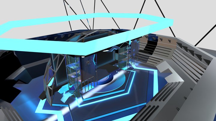 Metaverse Concert Stage 3D Model