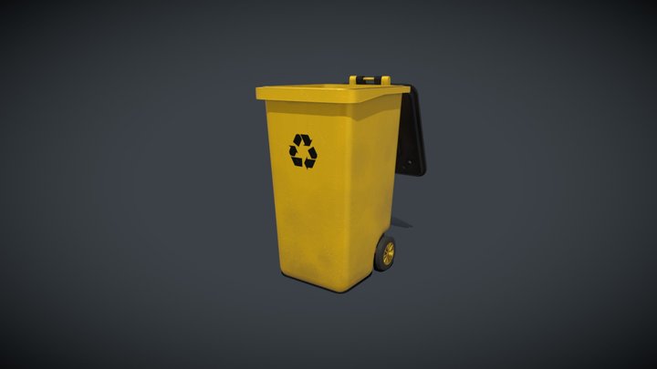 Garbage can 3D Model