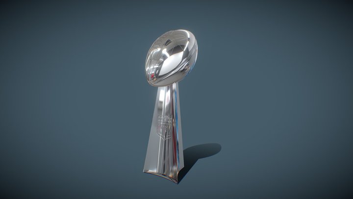 Super Bowl Lombardi Trophy 3D Model