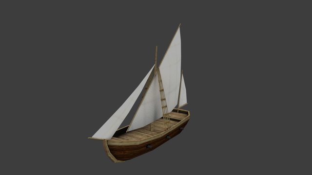 Sail Boat 02 3D Model