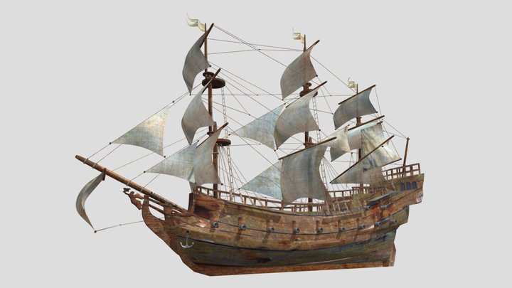 Ship Y 3D Model
