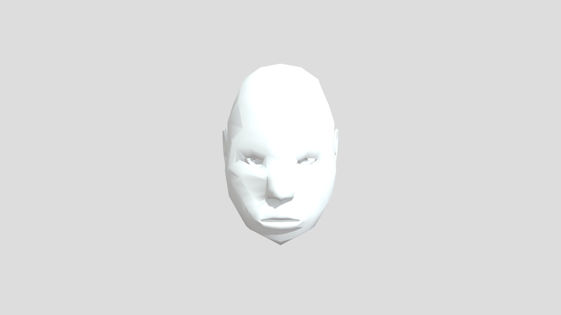 Low Poly Head - 3D model by DoubelFace [35843d2] - Sketchfab