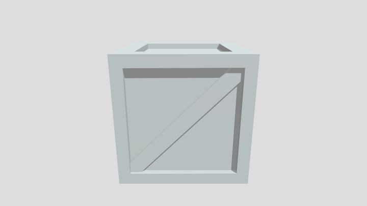 Crate Retop 3D Model