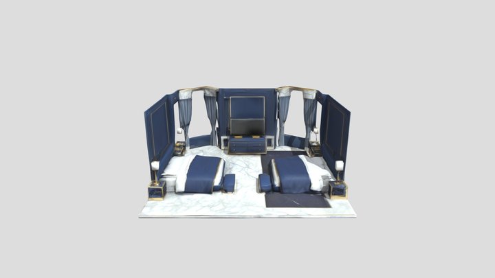 SuiteHotelRoom 3D Model