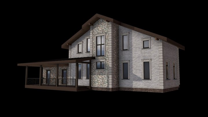 Вариант фасадов 1 0 3D Model