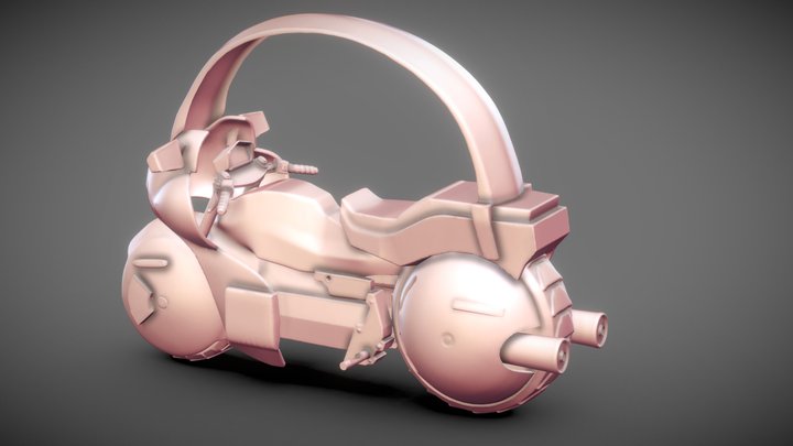 Bulma's Capsule No.9 Bike 3D Printable 3D Model