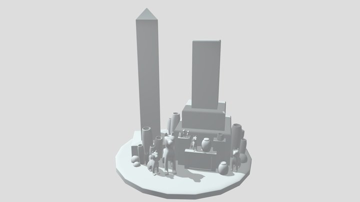 Fantasy Shrine 3D Model