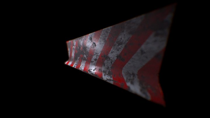 Barrier_Damaged 3D Model