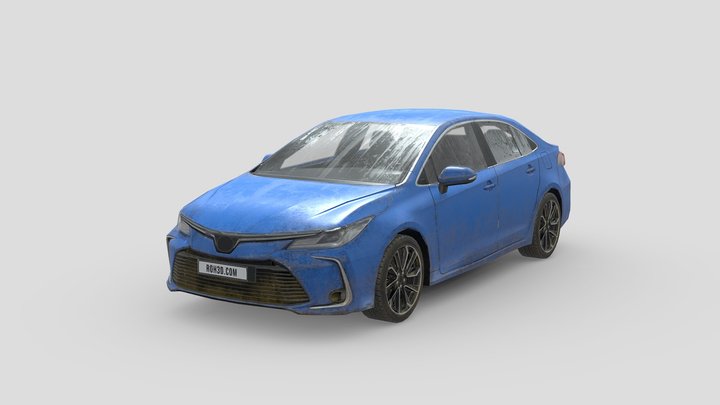 Dirty Car - Toyota Corolla 2019 3D Model