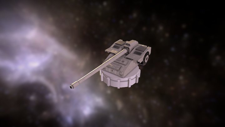 Star Wars Long Range Medium Turbolaser 3D Model