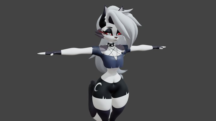 loona helluva boss 3D Model
