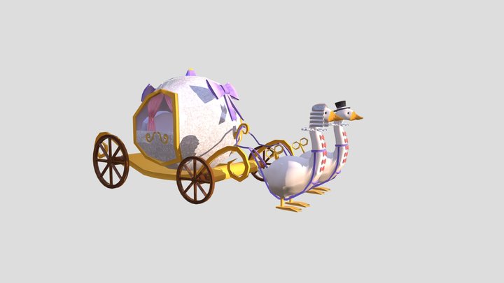 Fancy Carriage (ft. geese) 3D Model