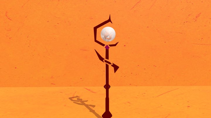 Fire Staff 3D Model