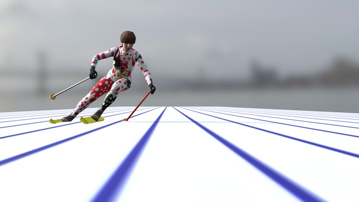 SKI: Endless Carving turn 3D Model