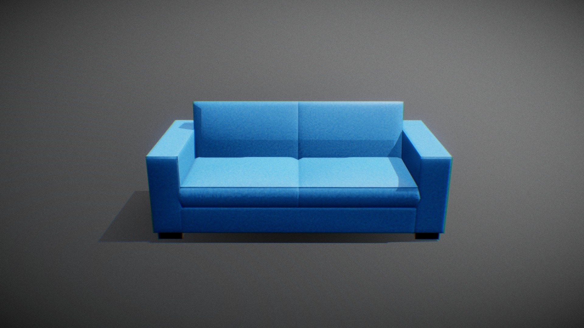 A BLUE SOFA