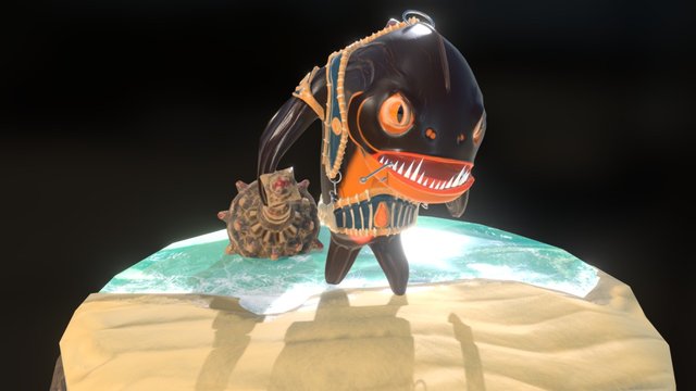 Piranha, the fishcrusher [HD] 3D Model