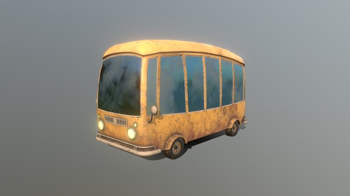 Stylized Cartoon Bus / Van 3D Model