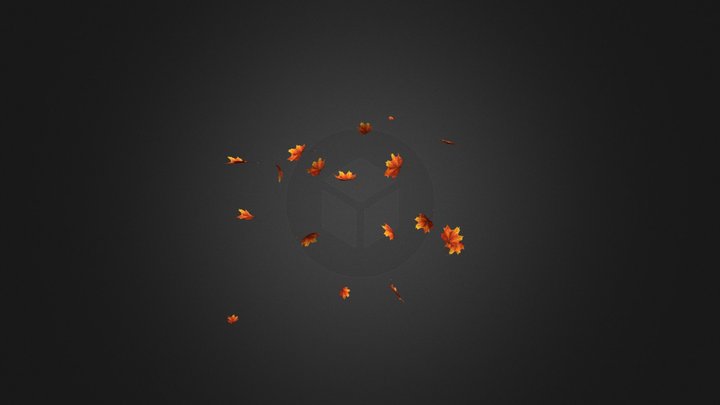 Hojas Cayendo 3D Model