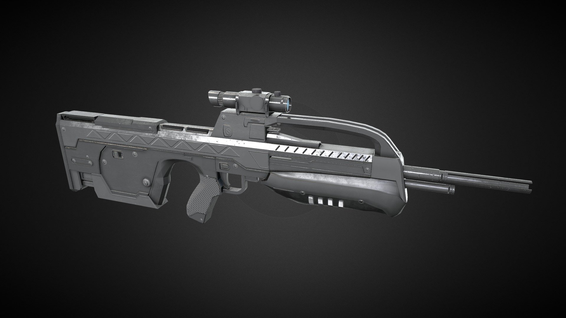 Halo Battle Rifle - Download Free 3D model by WilliamSmith ...