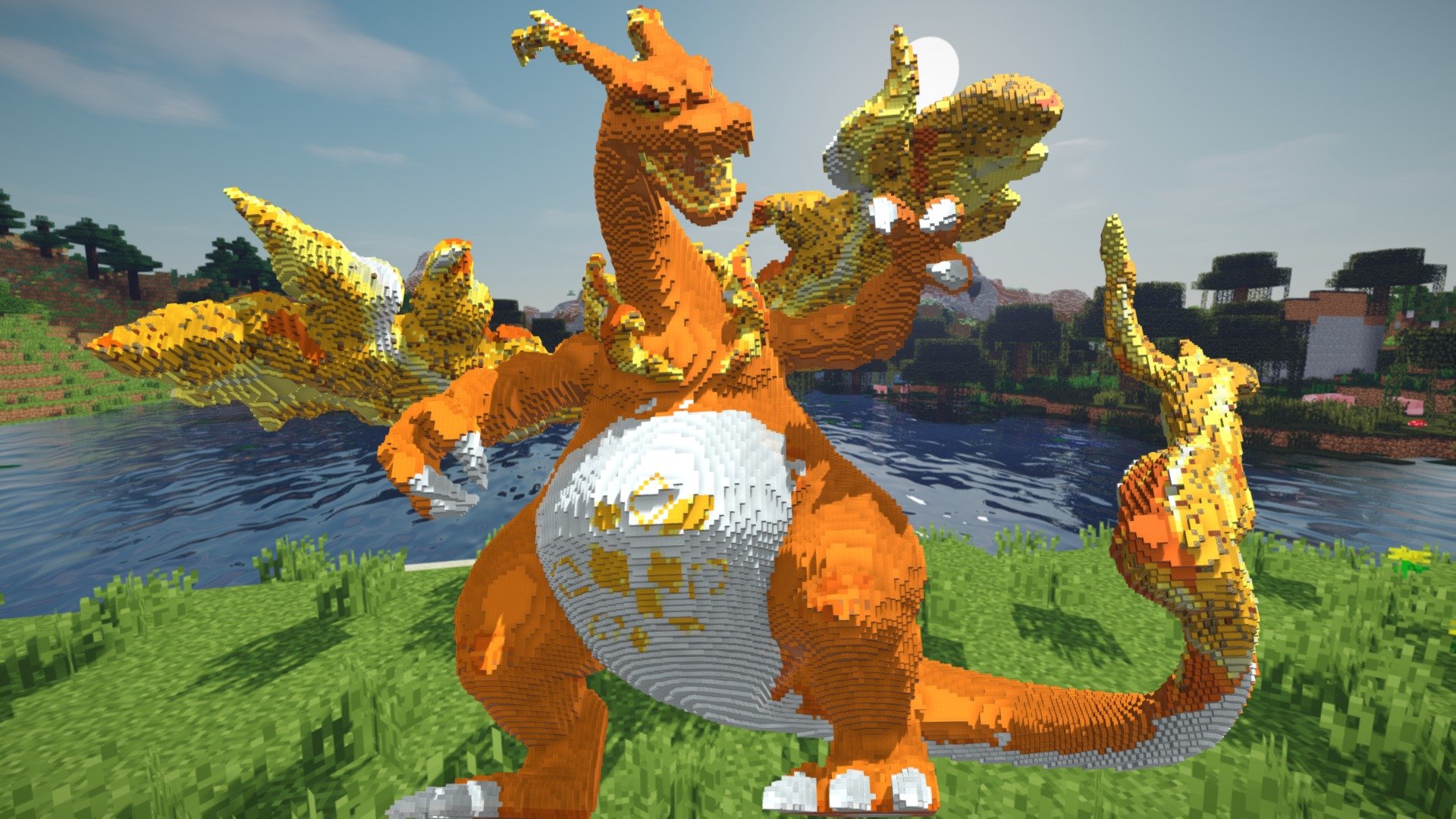 Minecraft Gigantamax Charizard Build Schematic D Model By Inostupid C Sketchfab