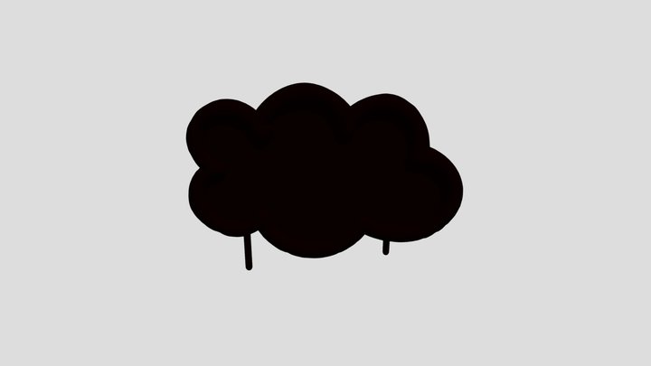Cloudy Silhouette 3D Model