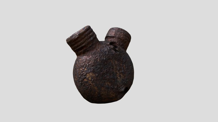 Gun oil container (WW2) 3D Model