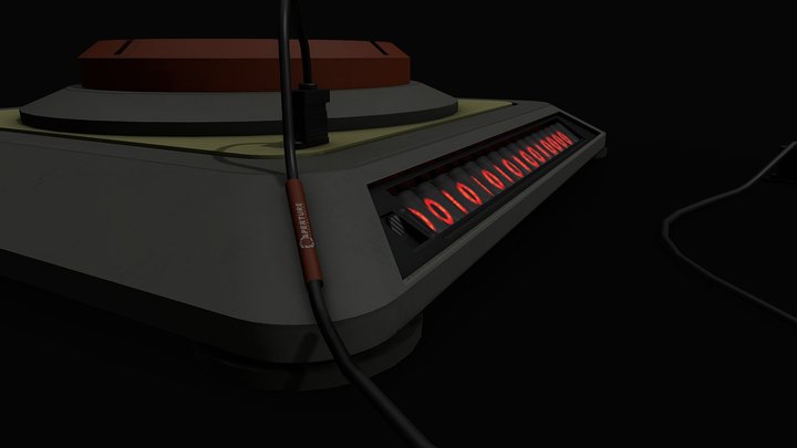 Vintage Aperture Button 3D Model
