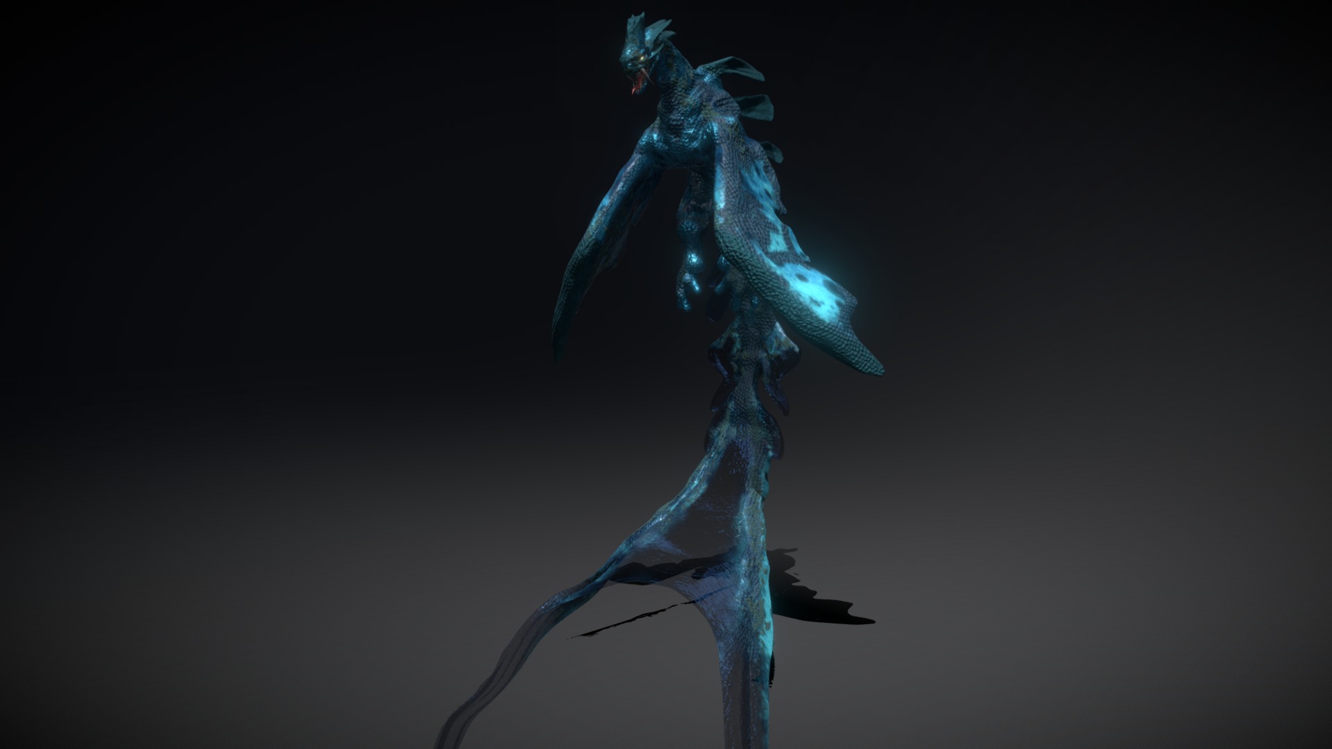 3D model Stalker-Leviathan - This is a 3D model of the Stalker-Leviathan. The 3D model is about a statue of a person.