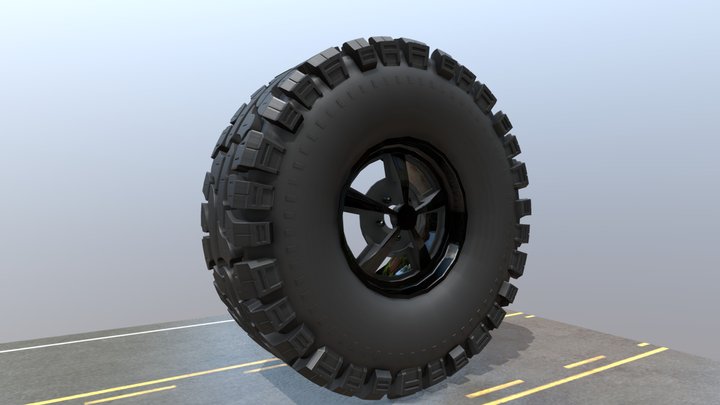 Thornbird 4X4 Tire 001 LP 3D Model