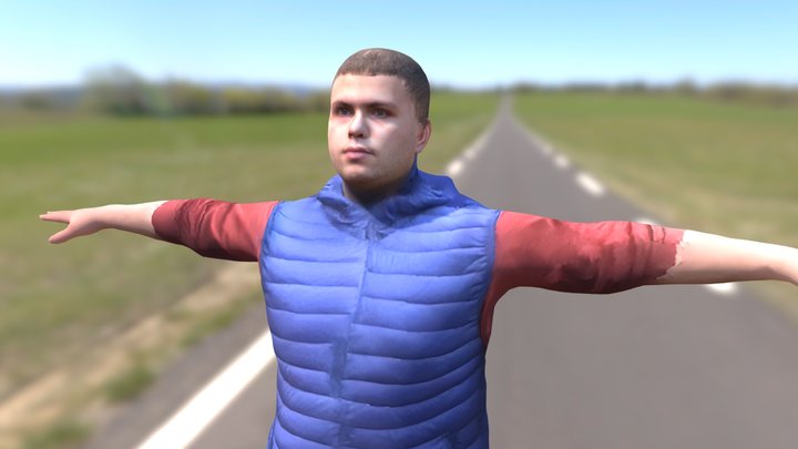 Rida sidi ben ali bleu 3d 2022 – Gratis 3D-model STL