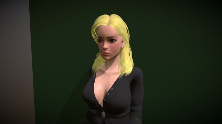 Blonde_girl 3D Model