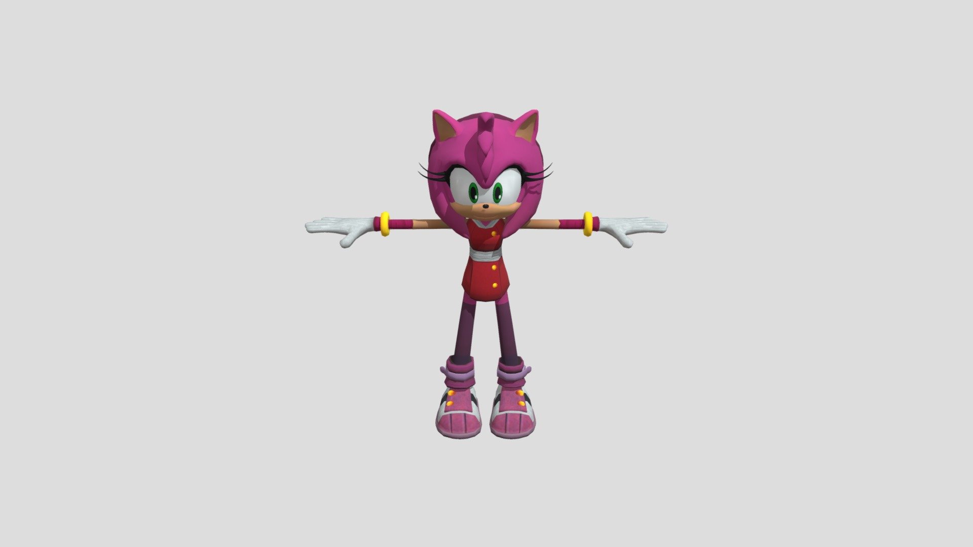 Amy_rose - 3D model by harleyforet615 [3595eb5] - Sketchfab