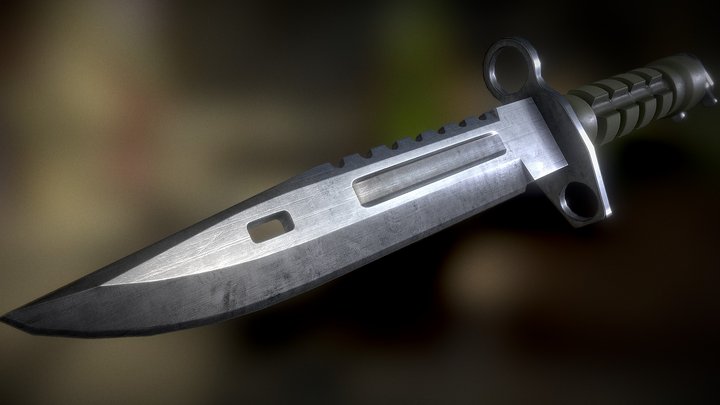 M9 Bayonet Knife 3D Model