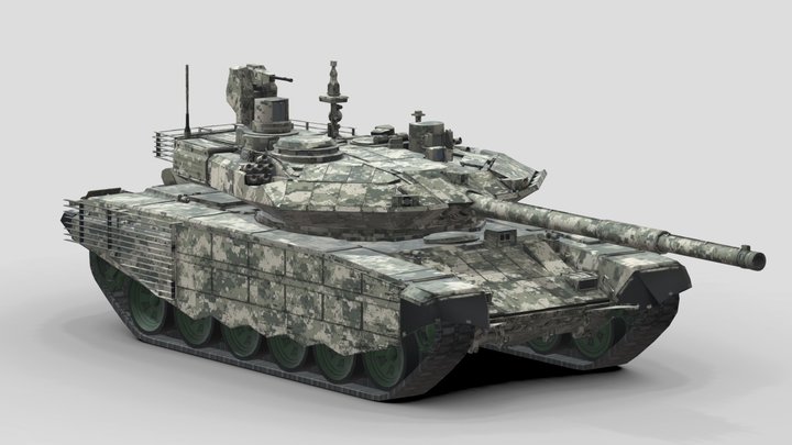 T-90SM Main Battle Tank – Free 3D Model STL