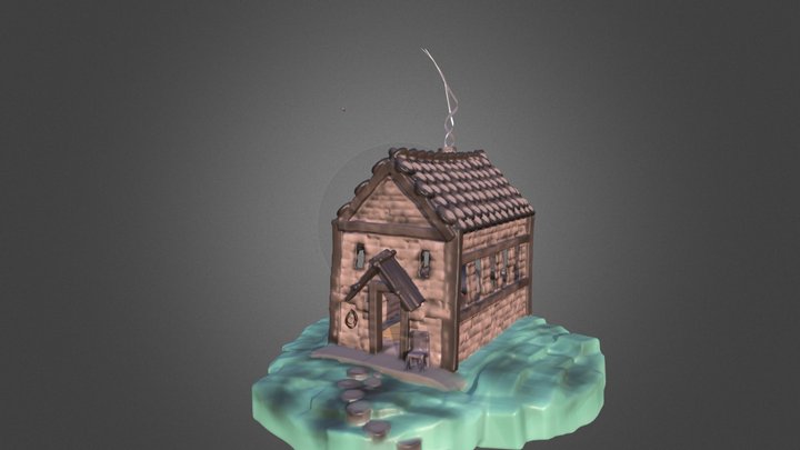 Primitive Cabin 3D Model