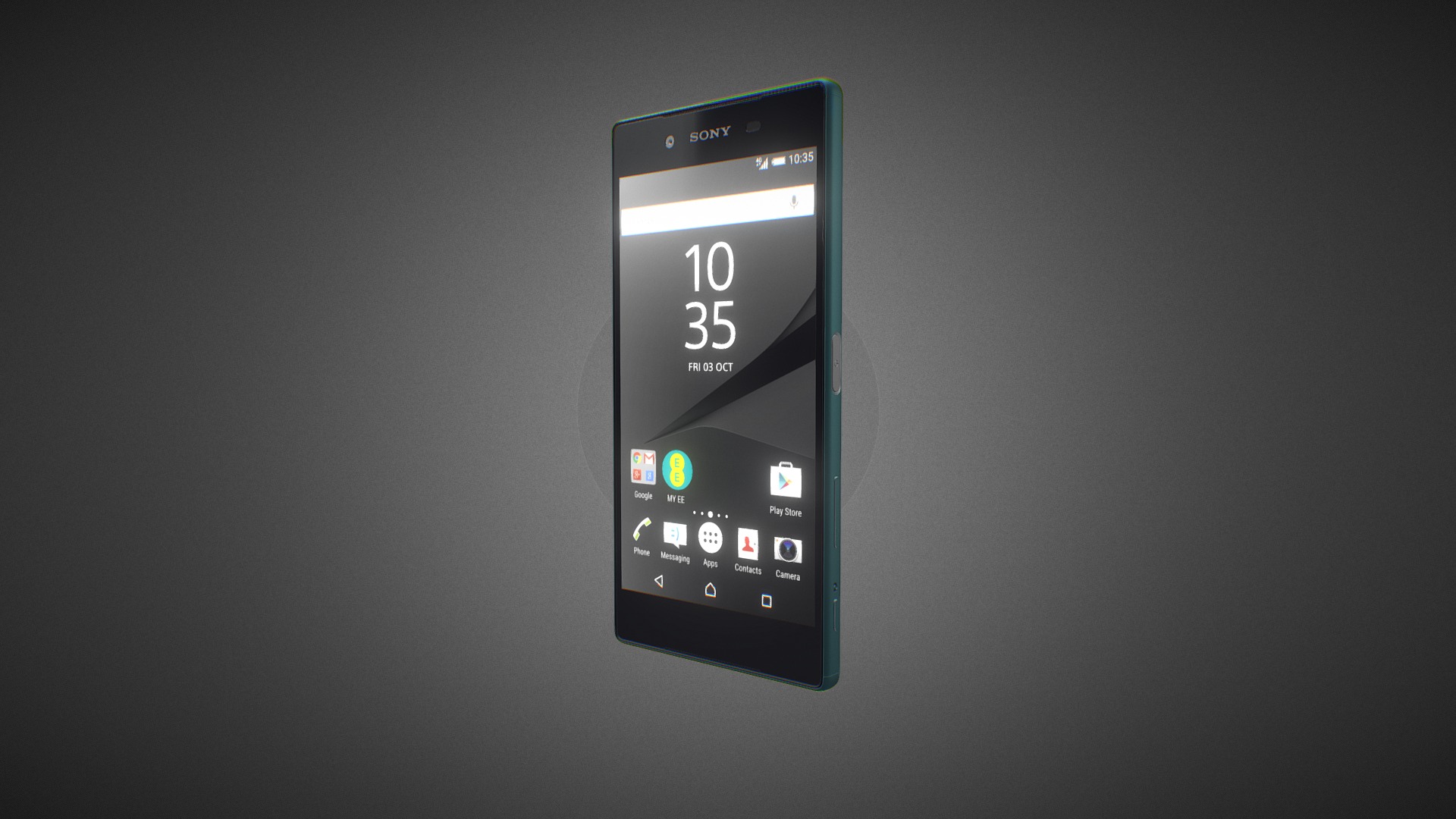 3D model Sony Xperia Z5 for Element 3D - This is a 3D model of the Sony Xperia Z5 for Element 3D. The 3D model is about a smart phone on a table.