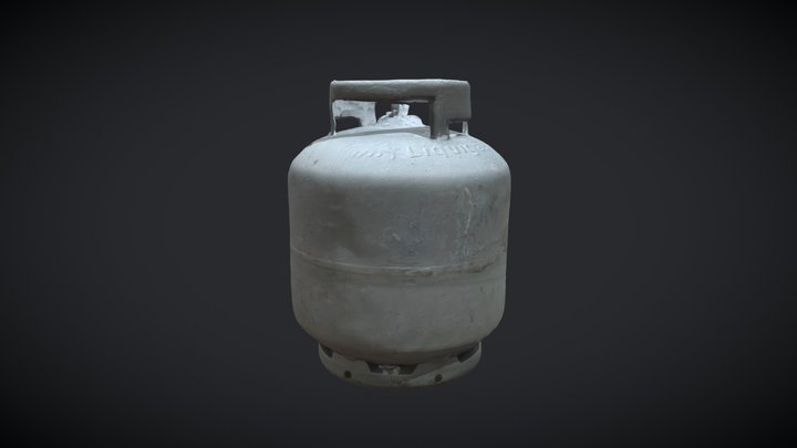 Liquigas Gas canister 3D Model
