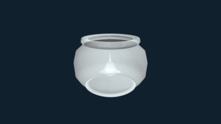 Fish And Bowl 3D Model