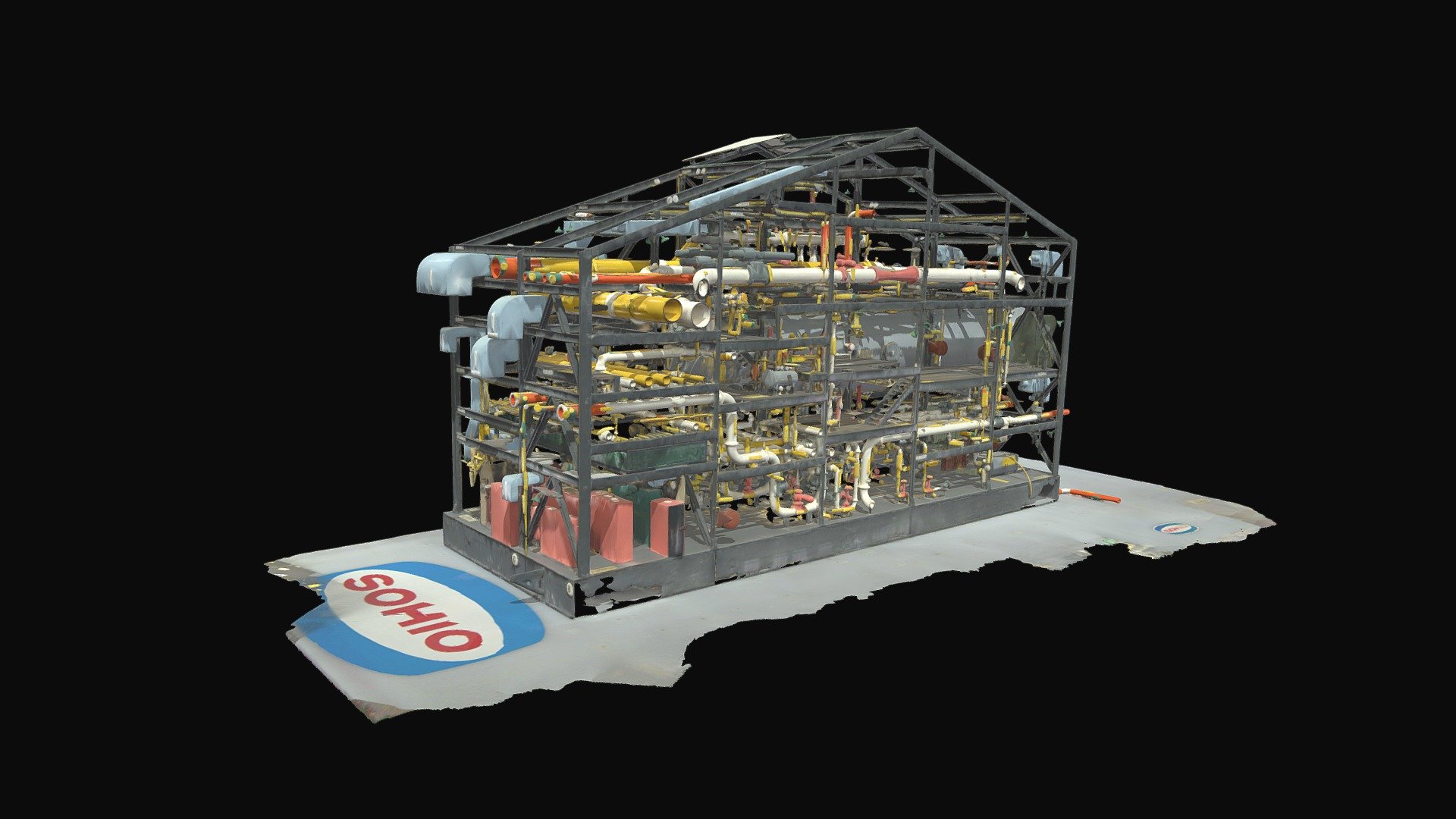 SOHIO Natural Gas Processing Facility (2 of 2) - Download Free 3D model ...
