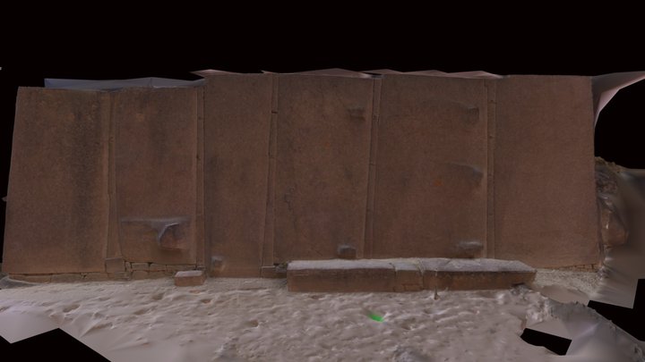 Templo del sol Ollantaytambo 3D Model