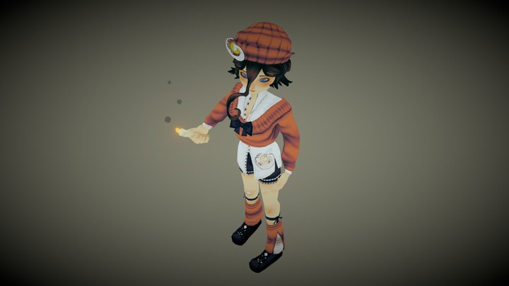Kandel - Stylized Low Poly Character 3D Model